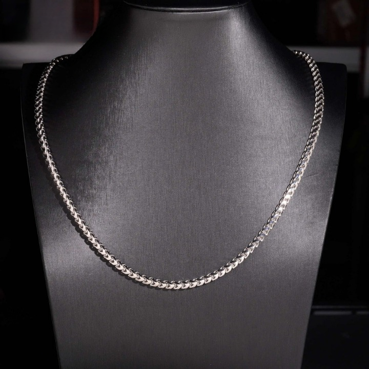 Custom Silver Mossanite Necklace