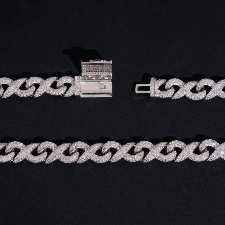 10MM Miami Cuban Moissanite Necklace