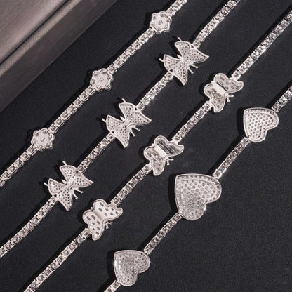Sterling Silver Iced Bracelet