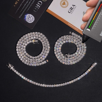 4mm VVS Moissanite Diamond Tennis Chain