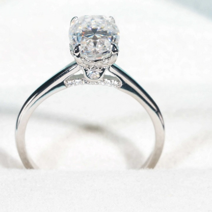 Bridal Oval Moissanite Ring
