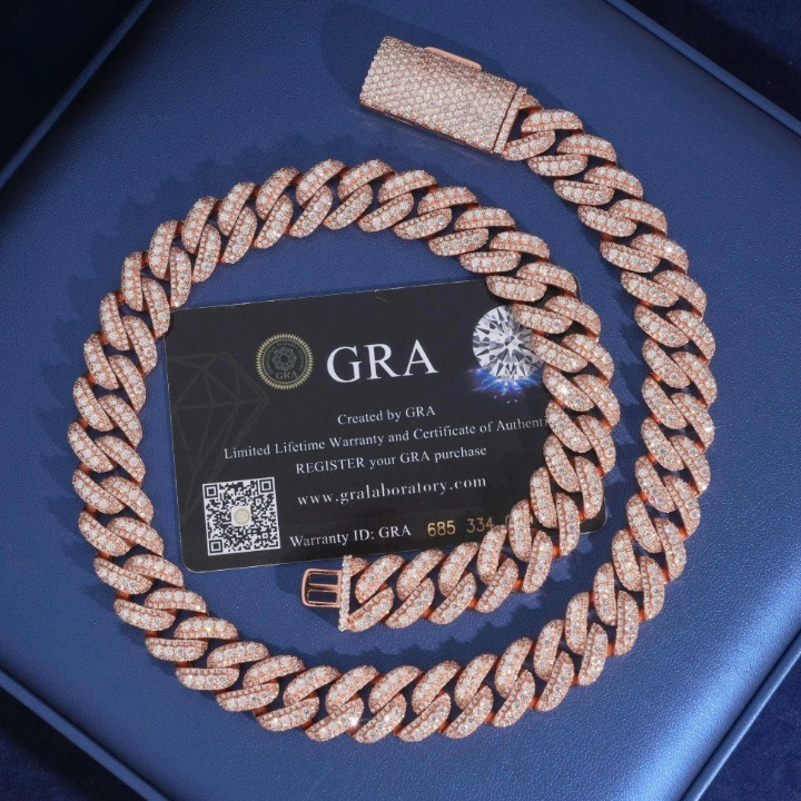 15mm Iced Out Cuban Link Chain
