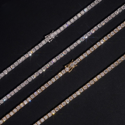 4mm VVS Moissanite Diamond Tennis Chain