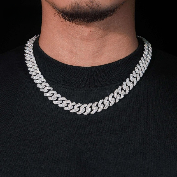 15mm Iced Out Cuban Link Chain