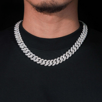 15mm Iced Out Cuban Link Chain