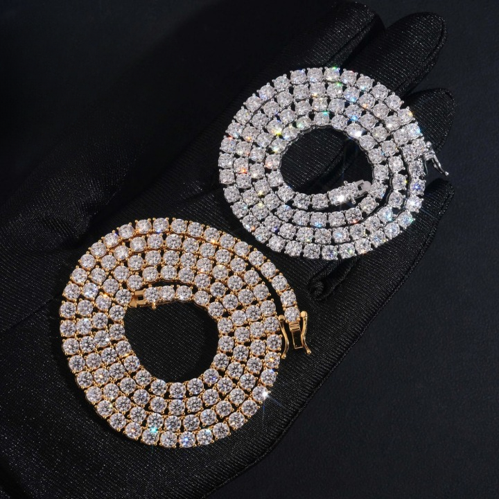 4mm VVS Moissanite Diamond Tennis Chain