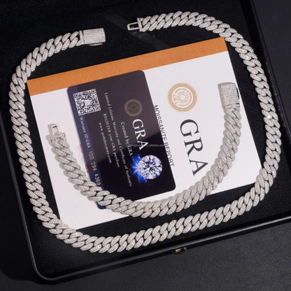 10mm 2Rows Iced Out VVS Moissanite Chain