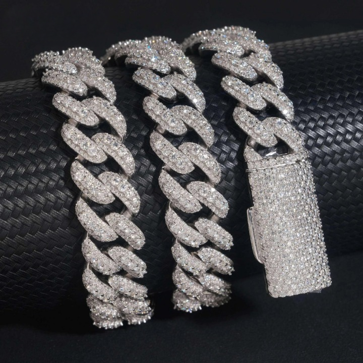 15mm Iced Out Cuban Link Chain