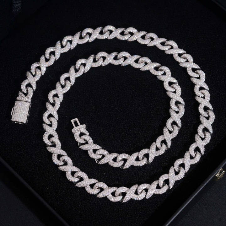10MM Miami Cuban Moissanite Necklace