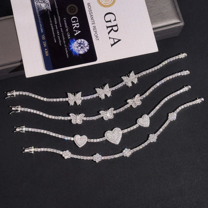 Sterling Silver Iced Bracelet