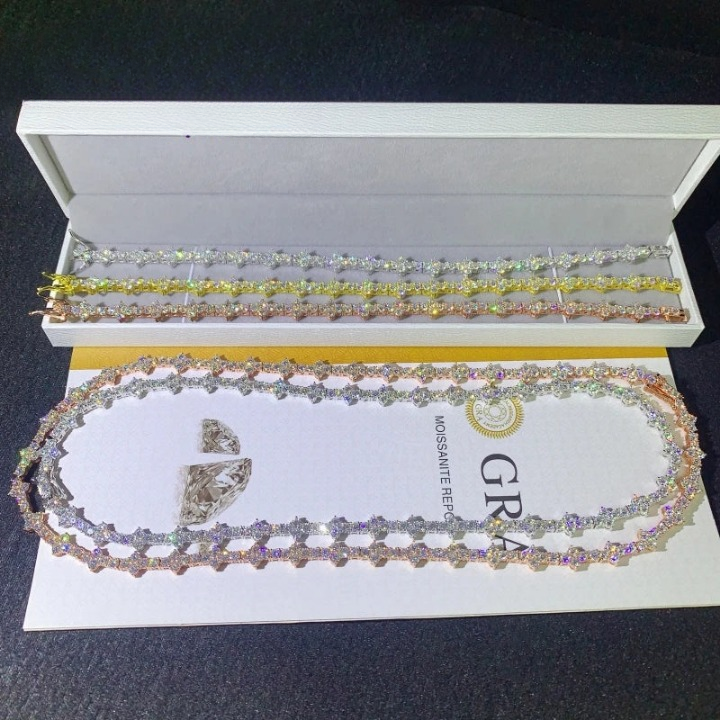 Iced Out Tennis Necklace for Men