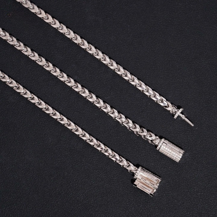 Custom Silver Mossanite Necklace