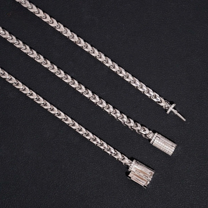 Custom Silver Mossanite Necklace