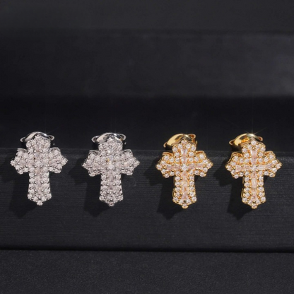 Cross VVS Moissanite Fine Earrings