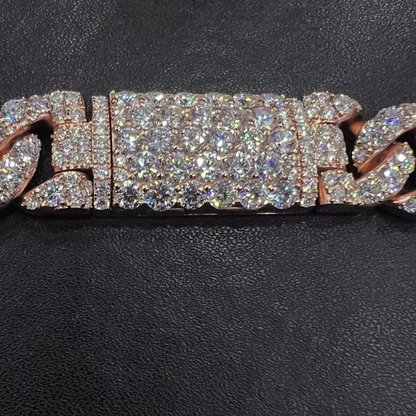 16mm VVS Moissanite Diamond Cuban Link