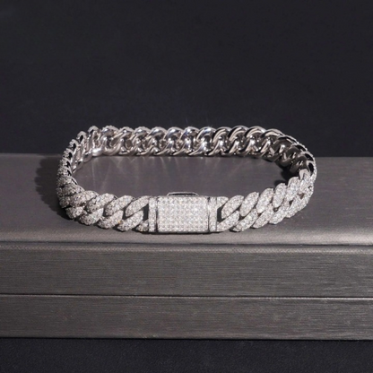 10mm 2Rows Iced Out VVS Moissanite Chain