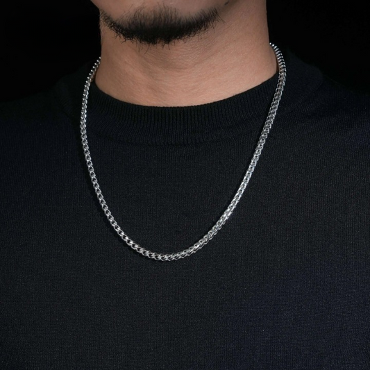 Custom Silver Mossanite Necklace