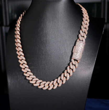 15mm Iced Out Cuban Link Chain
