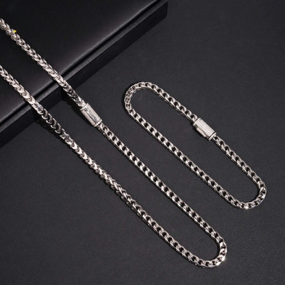 Custom Silver Mossanite Necklace