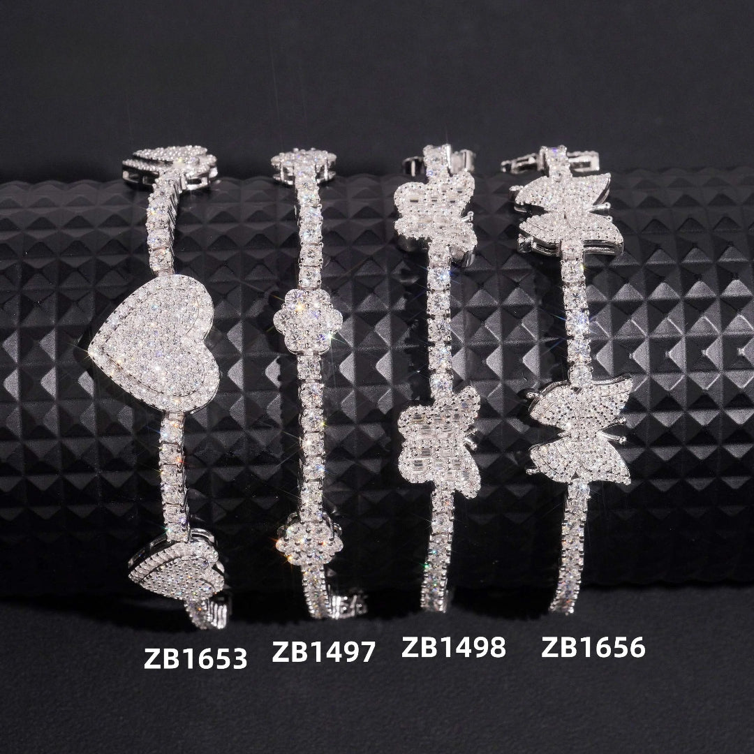 Sterling Silver Iced Bracelet