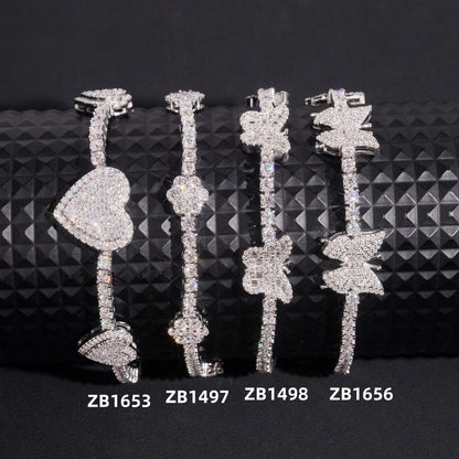 Sterling Silver Iced Bracelet