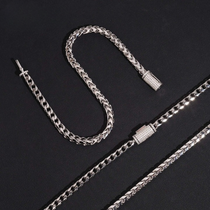 Custom Silver Mossanite Necklace