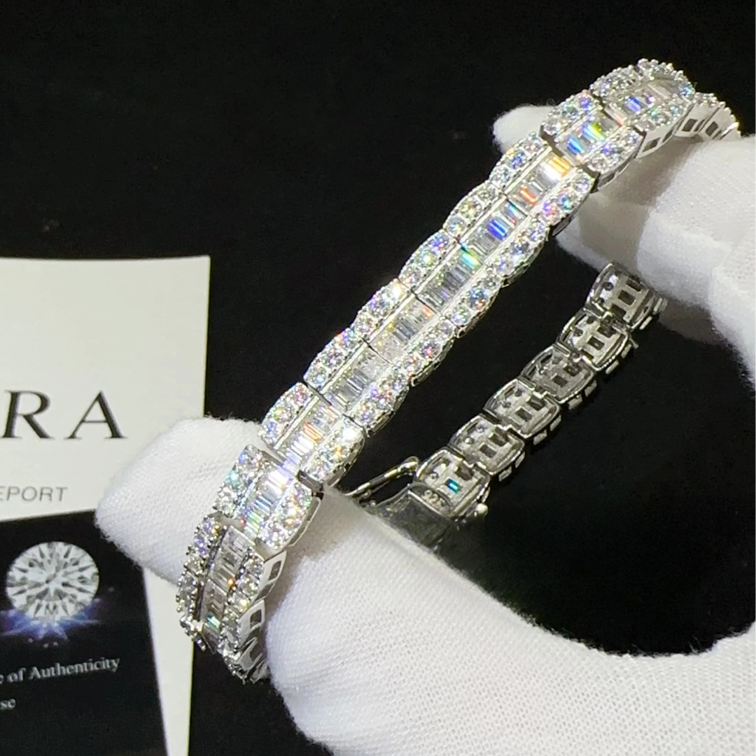Hip Hop Sterling Silver Diamond bracelets