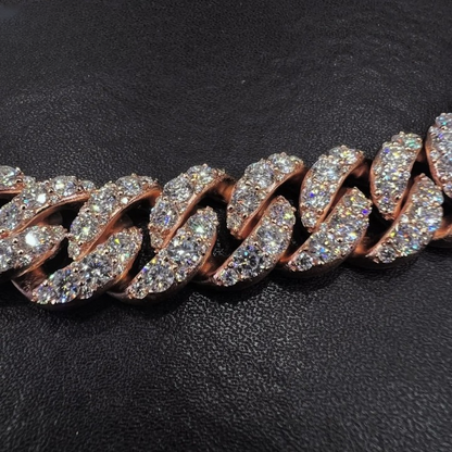 16mm VVS Moissanite Diamond Cuban Link