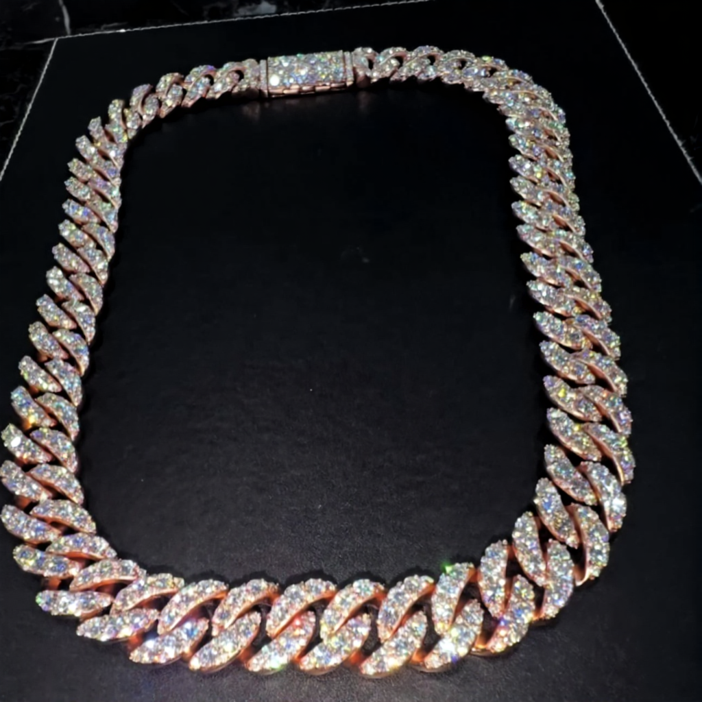 16mm VVS Moissanite Diamond Cuban Link